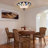 3-light Flush Mount Ceiling Light