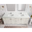 Meuble-lavabo double 84 po avec comptoir en quartz Aberdeen-102097547