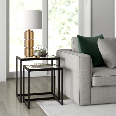 Glass Top Frame Nesting Tables
