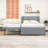 Wood Full Upholstered Platform Bed with Trundle and Headboard-544511615
