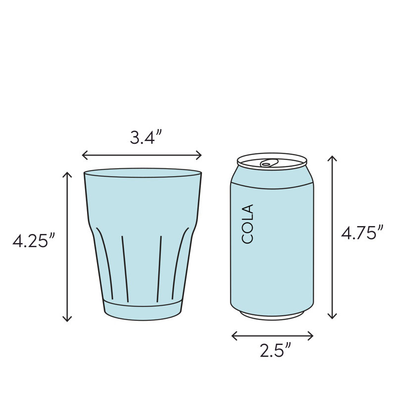 14 oz. Cardinals Verre à whisky