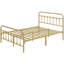 Metal Bed Frame with Vintage Headboard-440224278-435665680