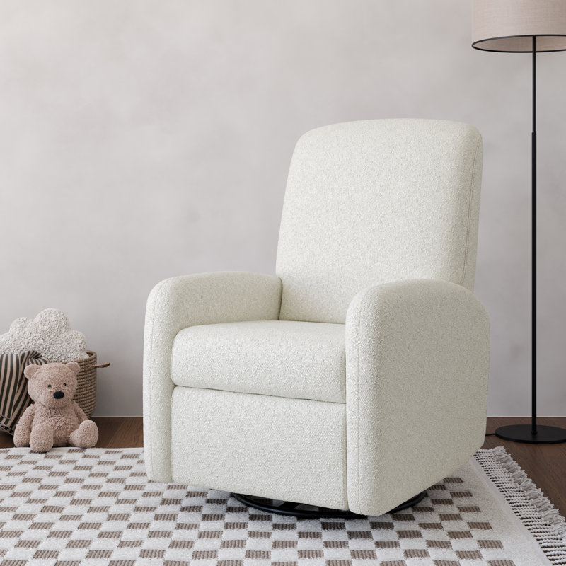 Fauteuil inclinable électrique pivotant Bellwood, Bouclé ivoire