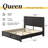 Marro Farmhouse Overlapped Wood Platform Bed-2088410054-2088410055