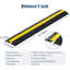Paquet de 4 rampes de protection de câble en caoutchouc 1 canal robustes - capacité de charge de 22046 lb - bosse de protection de câble de plancher - pour allées, asphalte, béton - Taille: 102 x 15,5 x 3 cm
