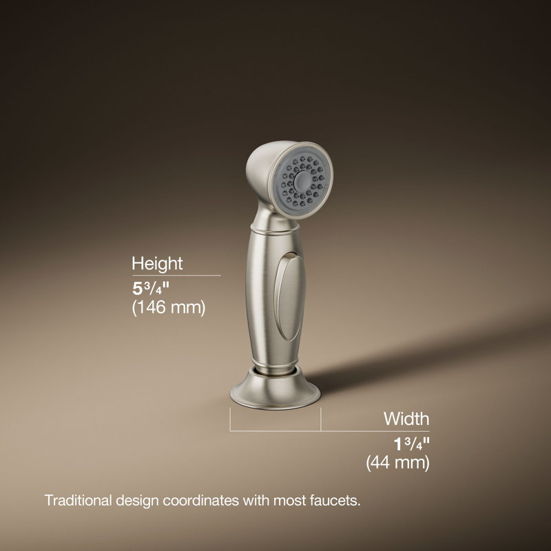 Accent Side Sprayer, Vibrant Brushed Nickel