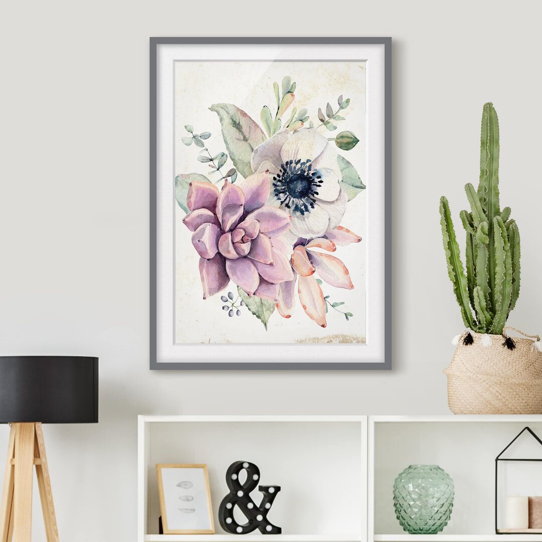 Gerahmter Kunstdruck Country House Flowers