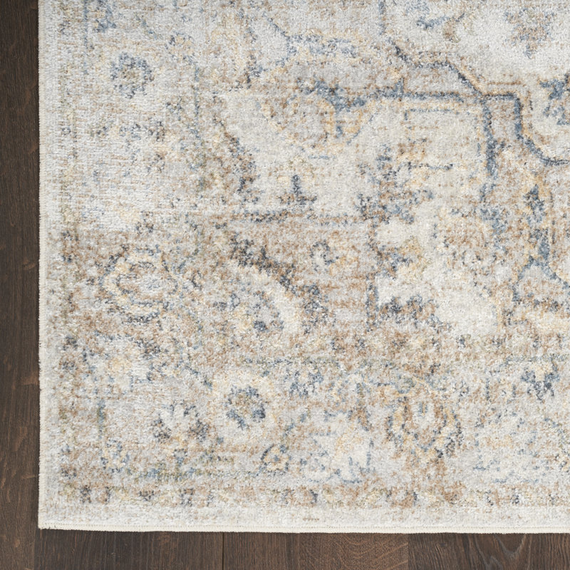 Pritts Washable Oriental Indoor Rug, Rectangle 9' x 12"