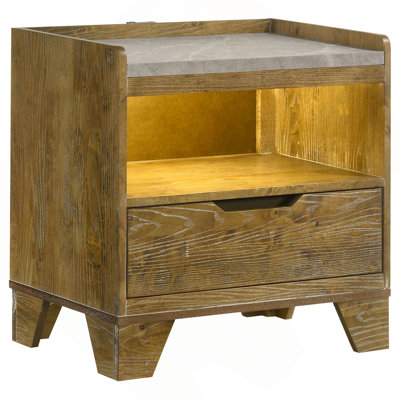 Packard Medium Oak 1-drawer Nightstand