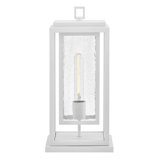  White 1 -Light 16.5" H Hardwired Pier Mount Light
