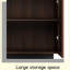 Buffet Buffet, buffet moderne avec rangement décoratif, brun