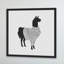 « black llama », reproduction d’impression encadrée-23169174