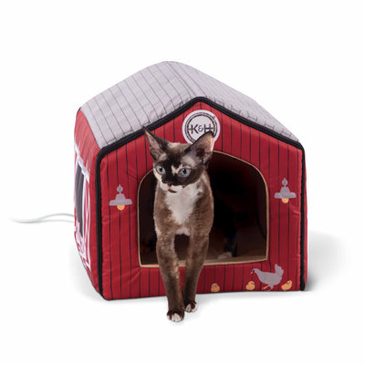 Lit chauffant pour chat rectangulaire