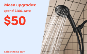 Moen upgrades: spend $250, save $50