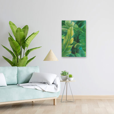 Ferns And Fronds Palm Of The Tropics I Teal Crop Art