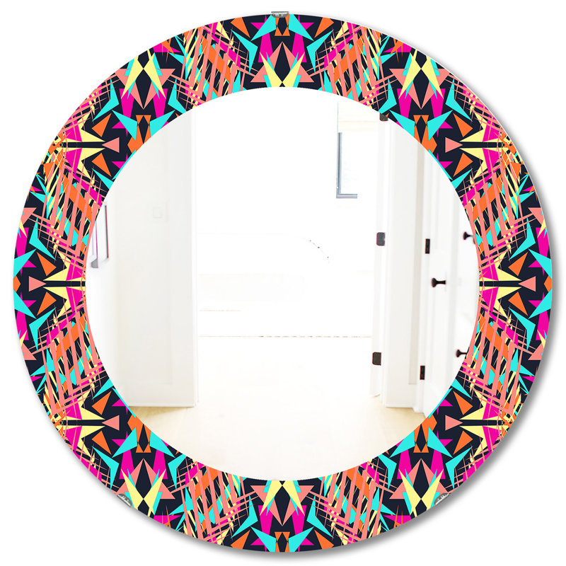 Mirror, 23.6" H x 23.6" W, Geometric 1