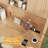 Farmhouse 68" L Shaped Fluted Desk With Hutch