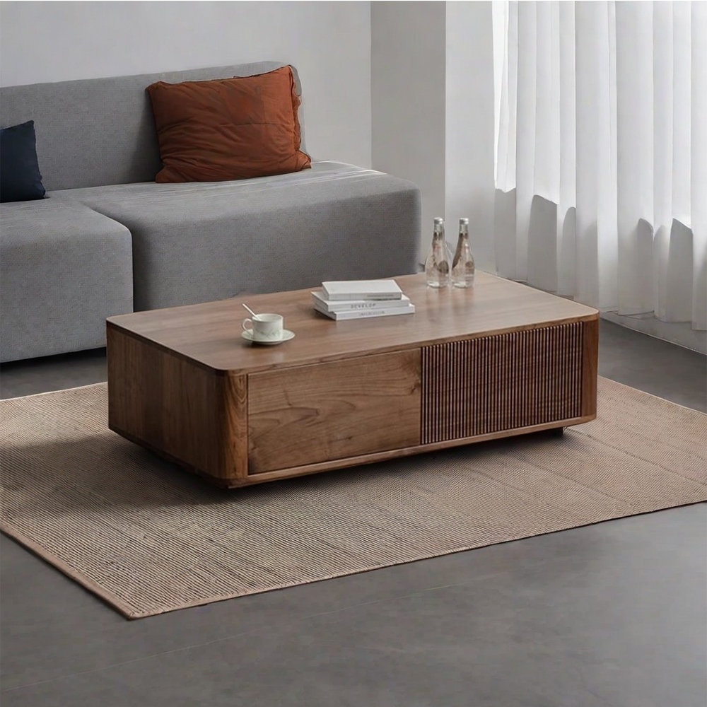 Creature B Comforts Retro simple solid wood coffee table - Wayfair Canada