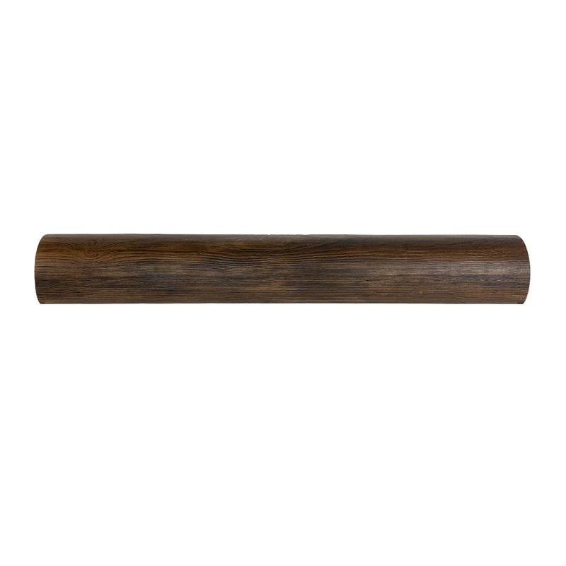 Poutre ronde en faux bois Heritage Timber Santa, l 6 po x H 4 1/2 po x L 120 po, Brun Kona, Sable