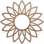 Médaillon de plafond ajouré en bois de marguerite 26 po x P 9 po x P 1/4 po-59356314-59356297
