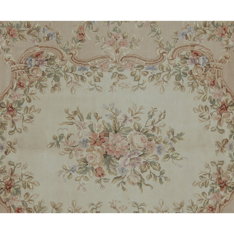 Handmade Silk and Wool Area Rug