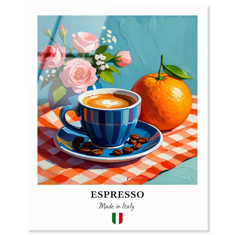 «Espresso Print Acrylique Print Summer Art Prints» par Art Remedy, H 20 po x l 16 po