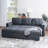 Gadalia L-Shaped Velvet Sleeper Sofa Reversible couch Pull Out Couch with storage chaise-20531766