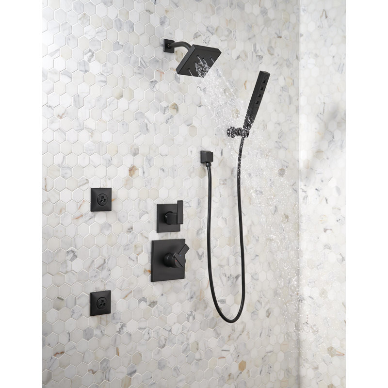 Universal Showering Components Shower faucet, Matte Black