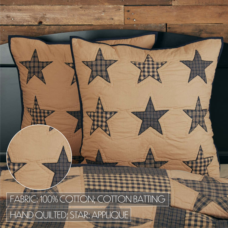 Taie décorative européenne matelassée Teton Star