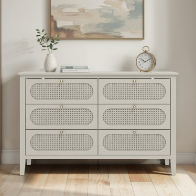 Arthen Rattan 6 Drawer Chest of Drawer