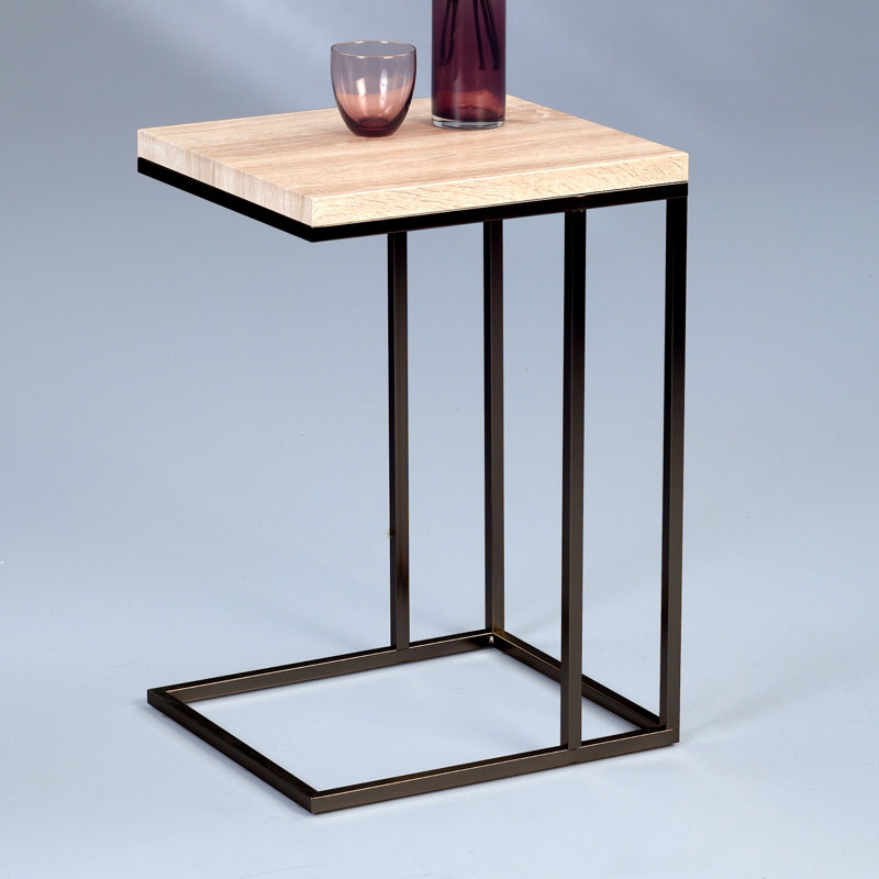 Devera Side Table, Matt black metal