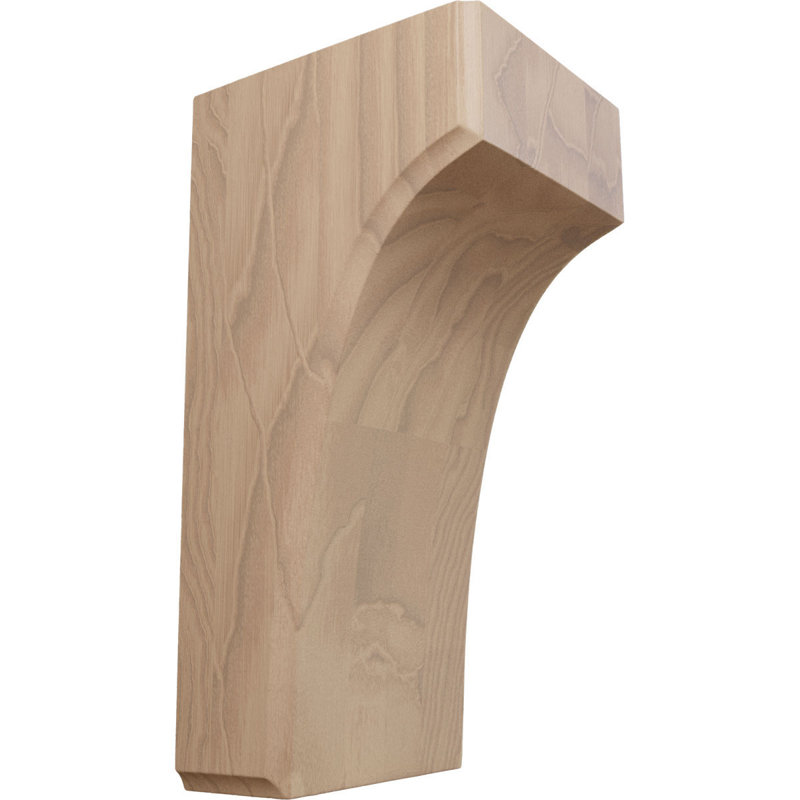 Support Clarksville, Acajou, 3.5" W x 4" D x 8" H