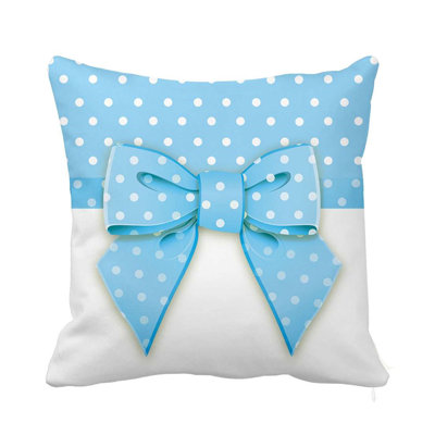 Polka Dots Reversible Throw Pillow