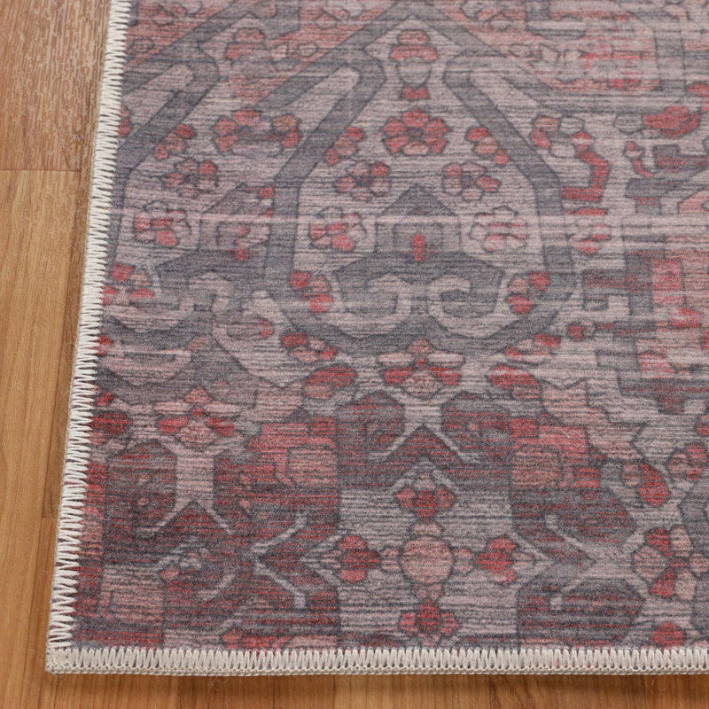 Tapis délavé bohémien délavé, Rectangle 9 pi x 12 pi