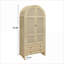 Grande armoire de rangement arquée 70,28 po avec 2 tiroirs et tablettes réglables