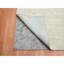 Tapis oriental noué à la main 9 pi x 12 pi 4 po de style dégradé, moderne, en laine texturée et en soie pure