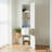 Elise Modular Wood Closet System with Mirror in White