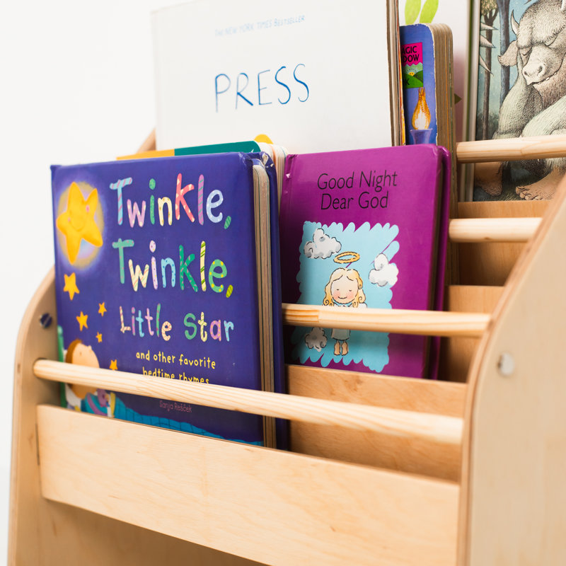 Bibliothèque en bois Montessori Naturel