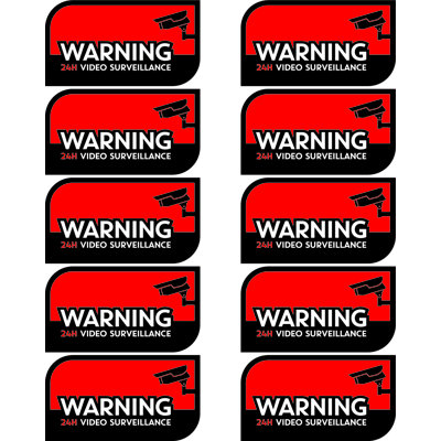 Warning Security Sticker