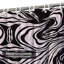 Rideau de douche noir à motif floral abstrait noir avec 12 crochets-1213547913