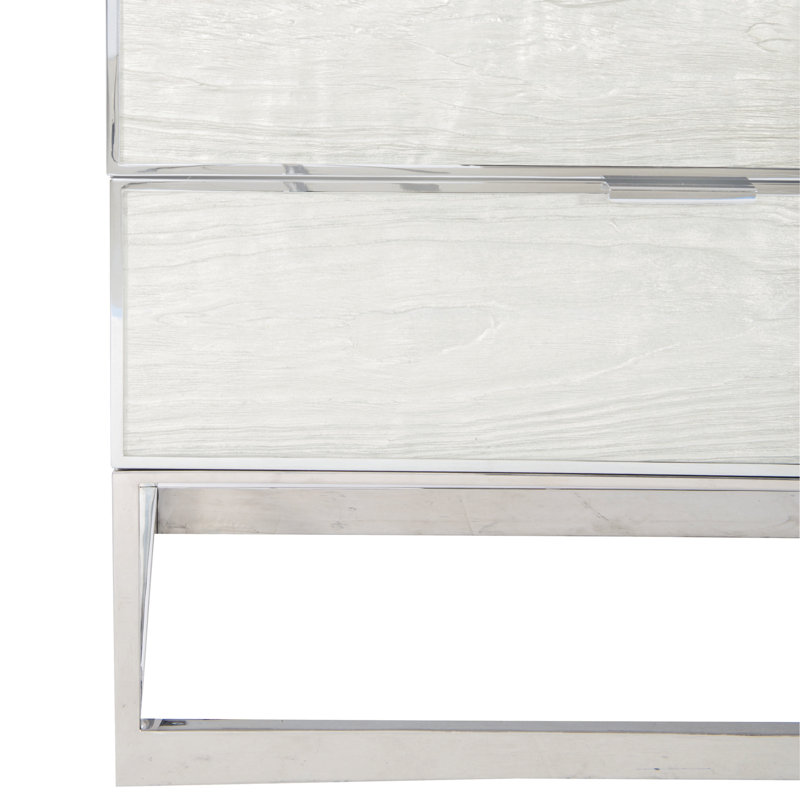 Parkhurst White Lacquer Dresser with Dovetail Drawers