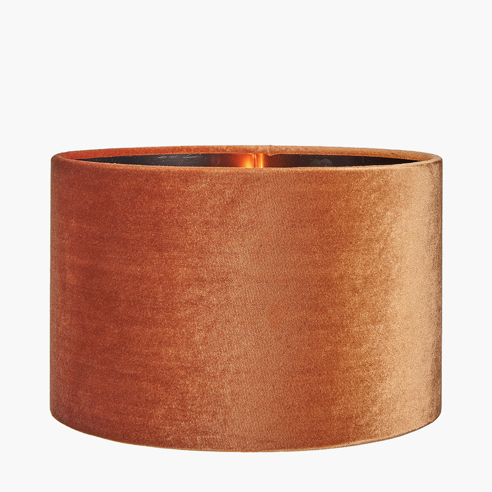 Bow 20cm H Velvet Drum Lamp Shade ( Clip On )