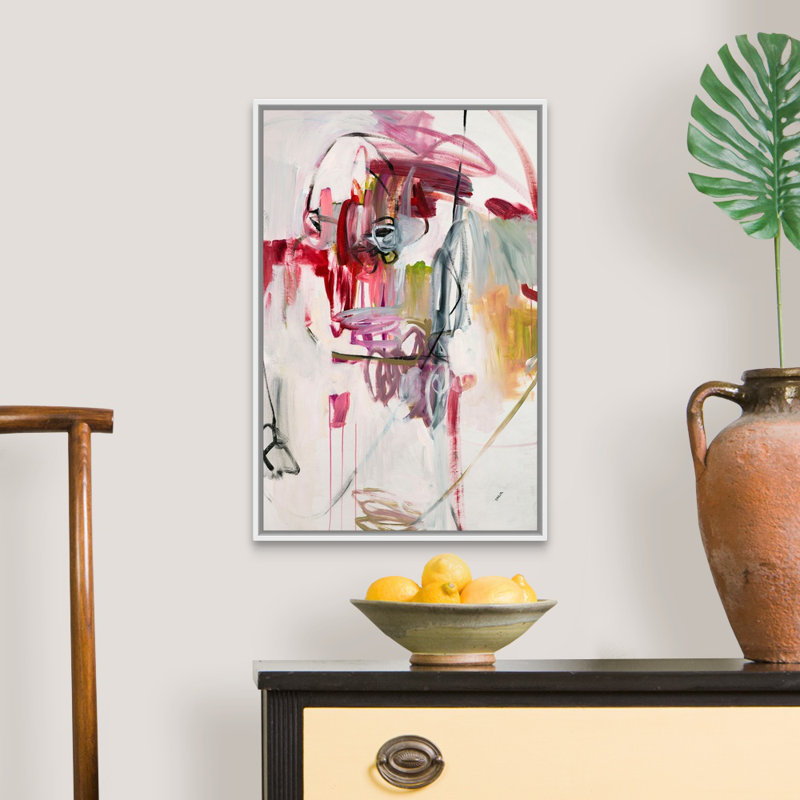 «Rock It» par Kari Taylor - reproduction d'art sur toile, H 26 po x l 18 po x P 1,75 po, Cadre flottant blanc