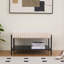 Repose-pieds rembourré avec tablette de rangement-940556506