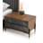 Sisemore Mid-Century Walnut & Grey Nightstand
