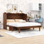 Grand lit escamotable en bois avec centrale électrique et tiroir de rangement-1816492540
