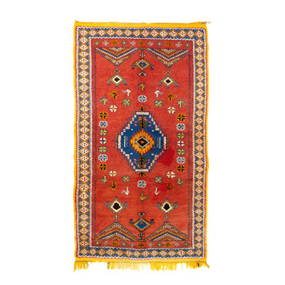 One-of-a-Kind 4' X 7'4'' Wool Area Rug in Red