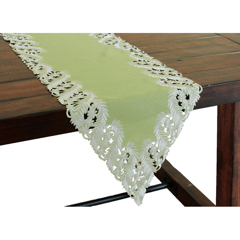 Weigand Table Runner, 72" L x 15" D, Green