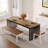 Zaiveon 78.74" Iron Dining Table(Chairs not included)-846784629-854944365