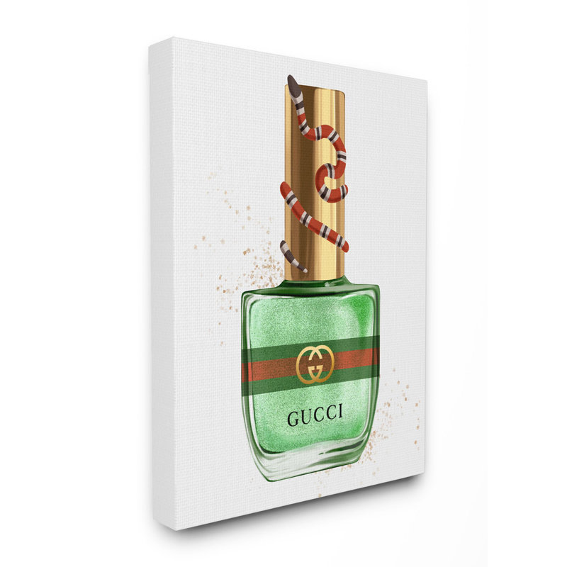 «maquillage de style lustre green gold, Toile tendue, H 20 po x l 16 po x P 1,5 po
